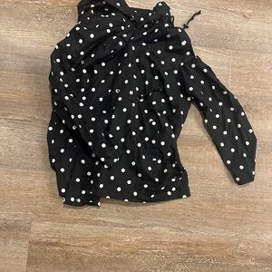 Black and White Polka Dot Hoodie - Stitch Fix- exclusive